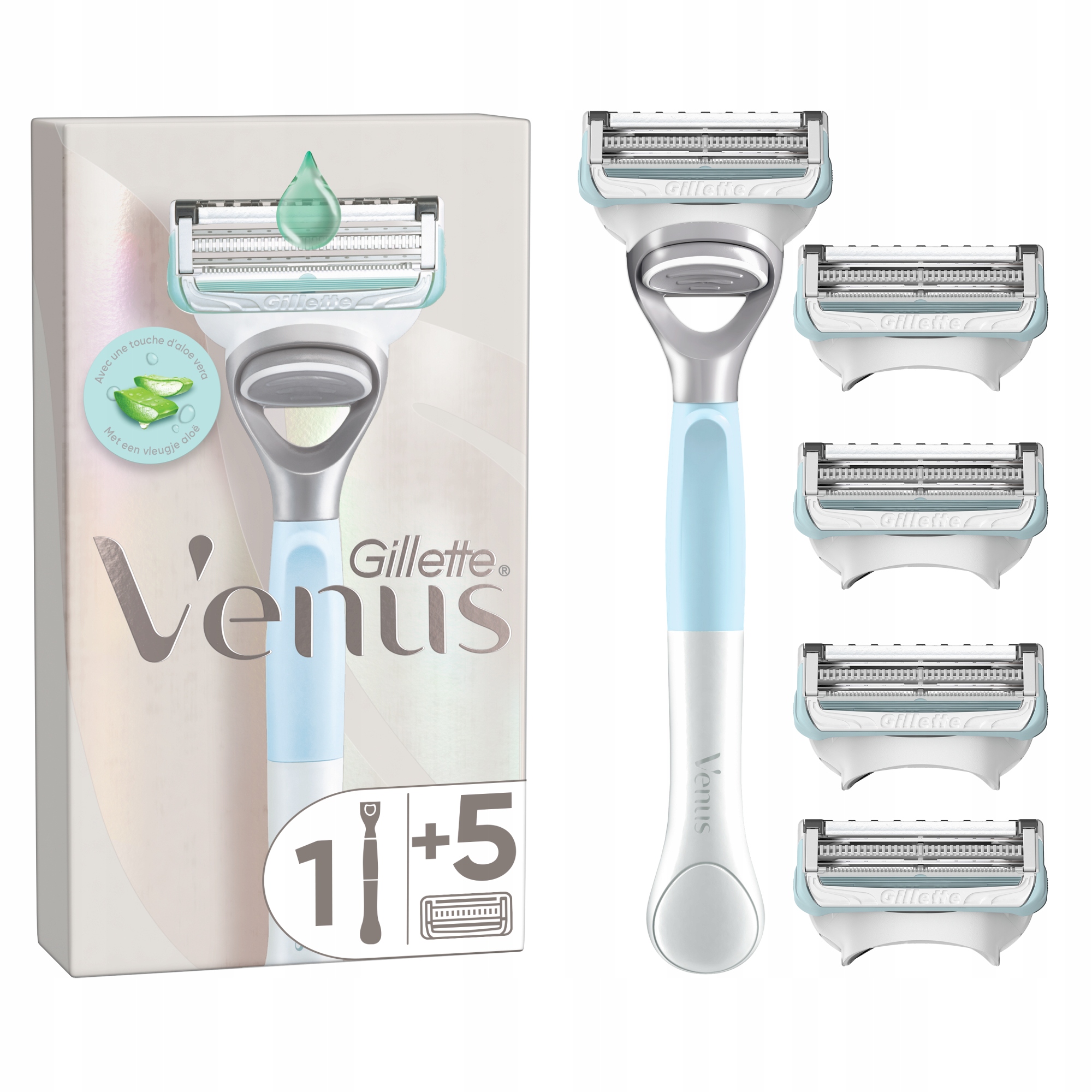 Holiace hlavice Venus Fusion5, 4 ks.